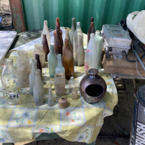 Vintage old bottles assorted