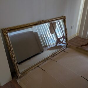 Ornate gold mirror large 130cm x 70cm