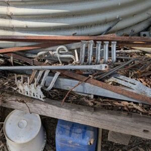 Assorted roofing and spout fittings