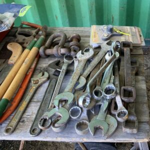 Asstd spanners and sundry small hand tools