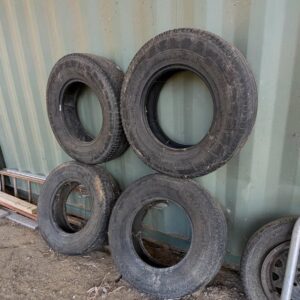 Assorted wheels and tyres