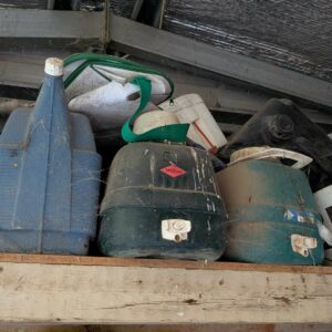 Assorted water drink bottles