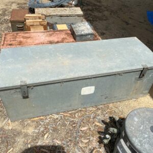 Large metal camp tool box